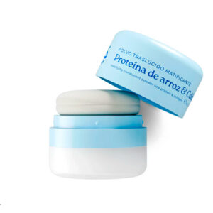 Polvo capilar translúcido matificante proteína de arroz y colágeno